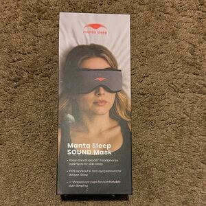 Sound Mask in Gray - Comfortable Bluetooth Sleep Mask